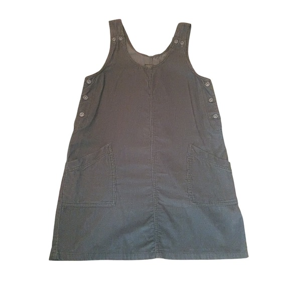 No Excuses Denim Dresses & Skirts - No Excuses Vintage Corduroy Jumper Dress Olive Green Pinafore Small
